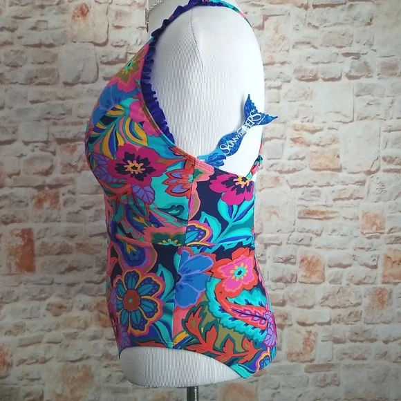New Skinny Dippers Tapestry Swimsuit by Miraclesuit One Pieces